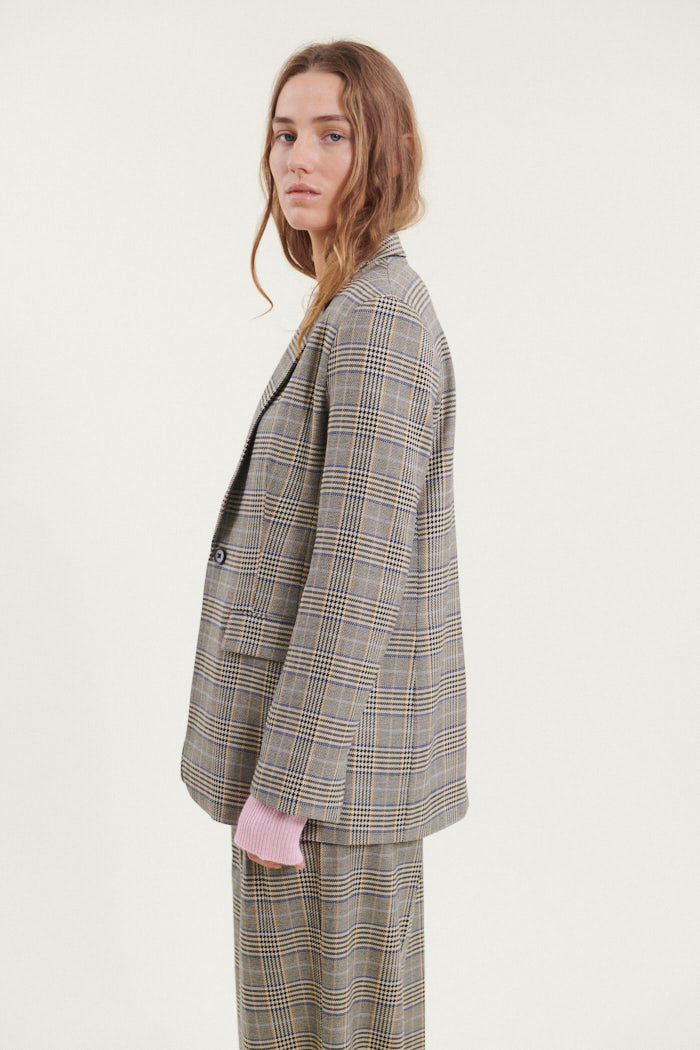 Basic Apparel Marjorie Blazer Jackets 453 Light Khaki/Black